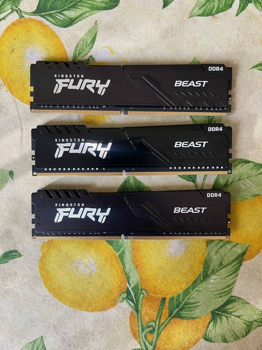 Память DDR Kingston DDR4 8Gb 3200MHz Fury Beast (KF432C16BB/8)