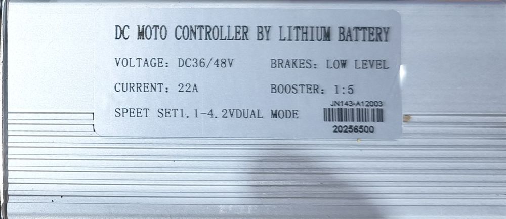 Sterownik+Wyświetlacz 24V 36V 48V 52V 60V   22A   Nowy zestaw