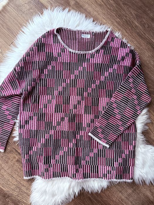 Sweter Vintage Capuccino by Knithouse 4XL 48 retro