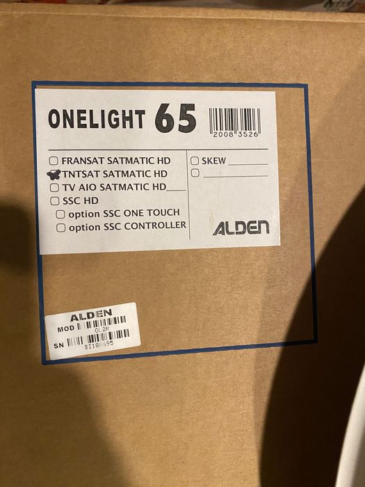 Antena  kemping kamper TIR Alden ONELIGHT 65