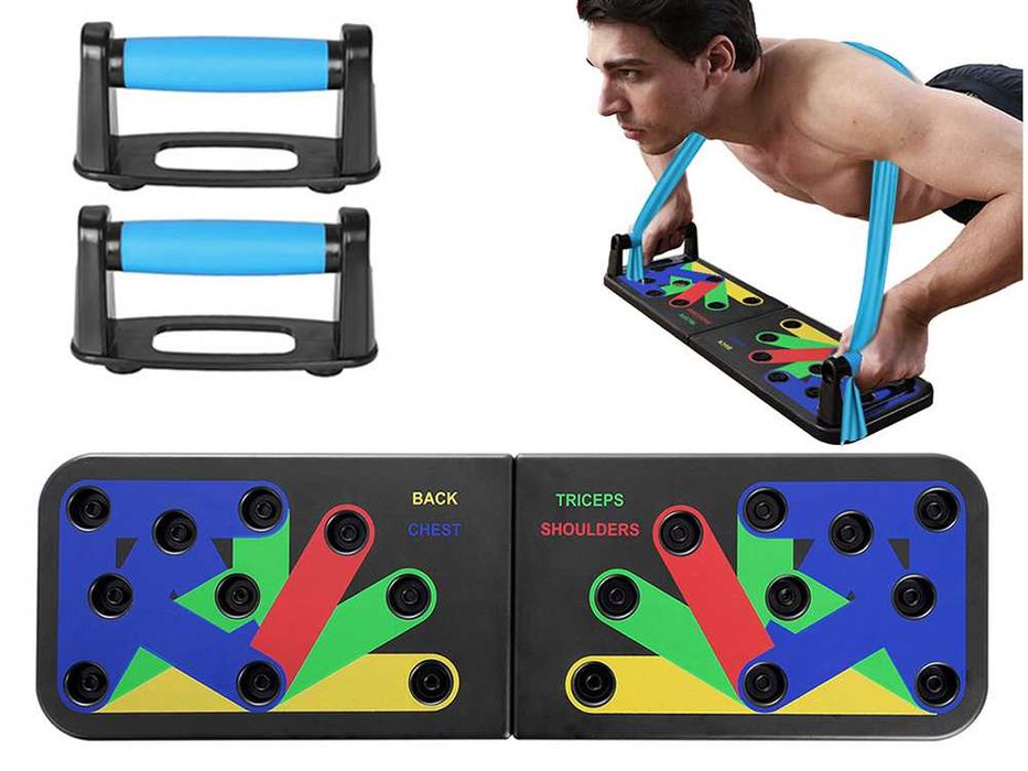 Wielofunkcyjna deska do pompek 14w1 trening w domu
