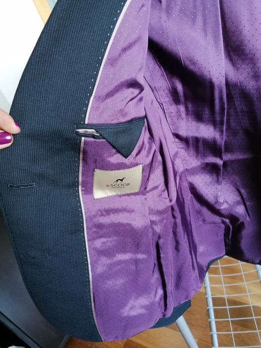 Fato Sacoor azul marinho senhora