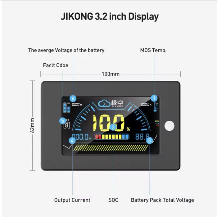 Продам jikong jk 3.2 inch v19 monitor screen дісплей
