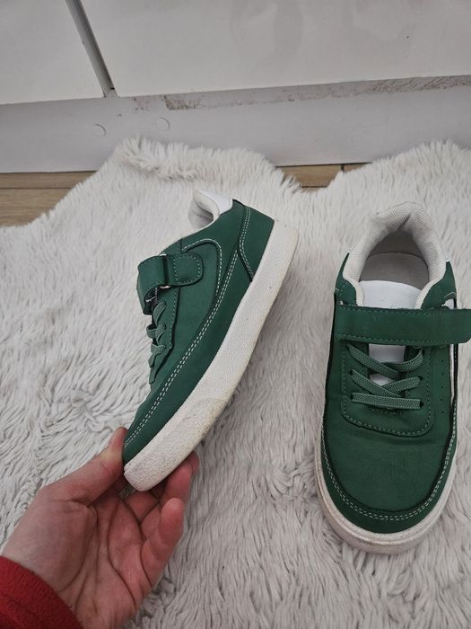 Buty na rzepy zielone 30 chłopiec