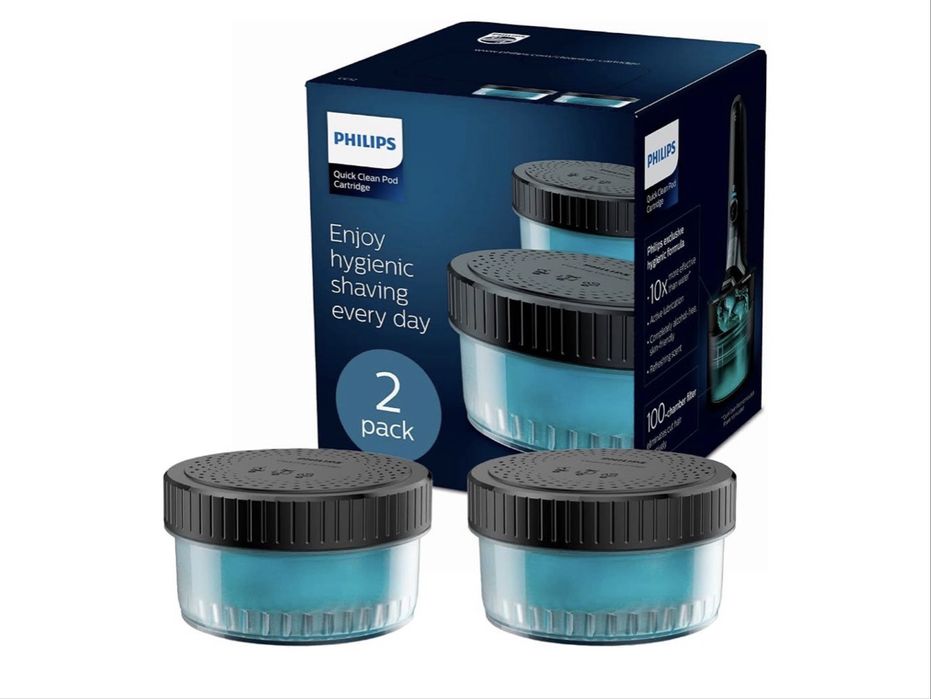 Картриджі для бритви philips quick clean pod cc12/50, 2 шт. в упаковці