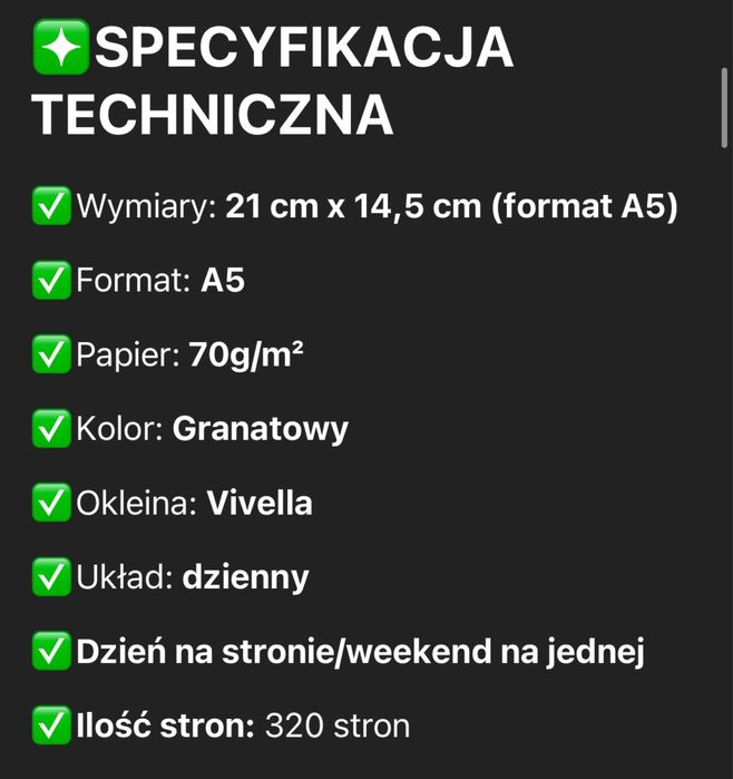 Nowy kalendarz kartkowy ksiazkowy   A5 2026. Planer organizer