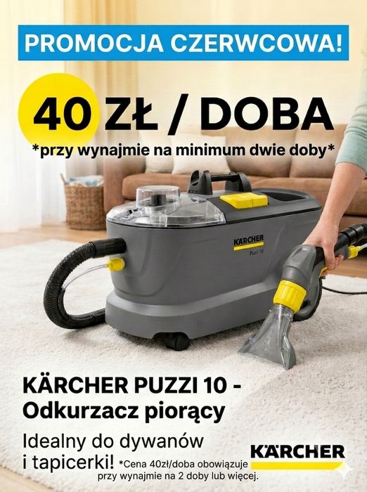 Odkurzacz piorący Karcher Wynajem Wypożyczalnia pranie Legnica