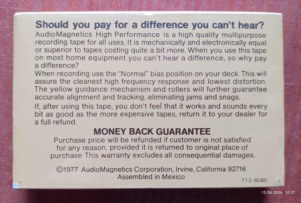 Kasety magnetofonowe Audio Magnetics C90