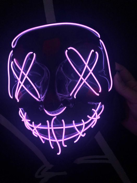 Máscara nova Halloween/Carnaval LED