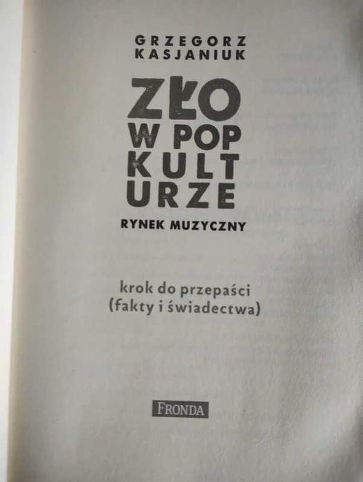Zło w popkulturze. Rynek muzyczny - Grzegorz Kasjaniuk