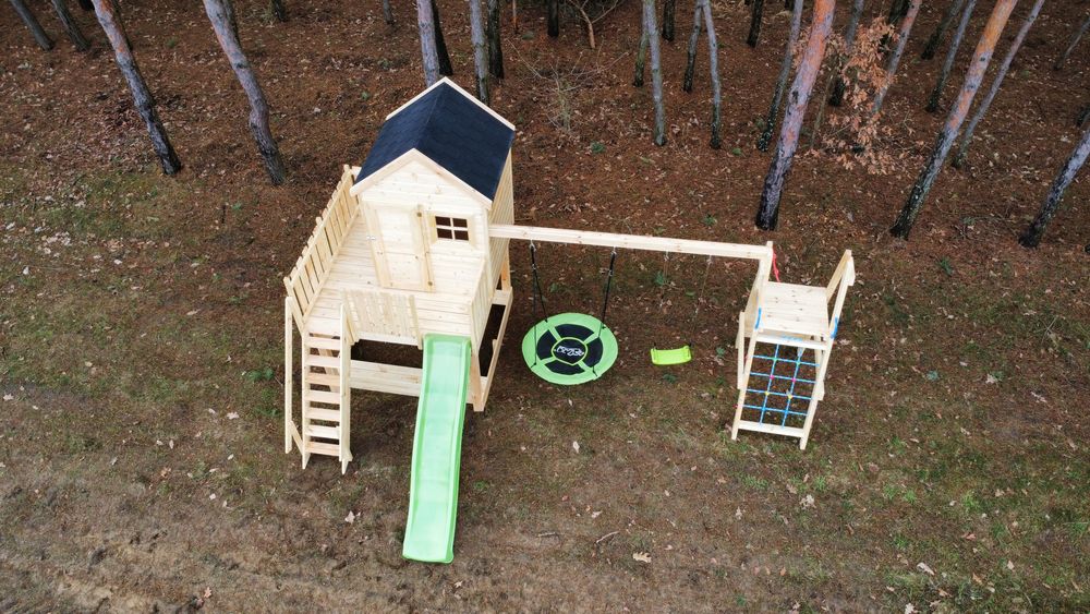 Domek dla dzieci Domek ogrodowy Plac zabaw Domek drewniany