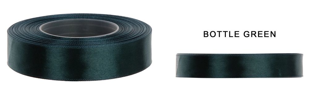 taśma wstążki 32 m x 2,5 cm zielona butelkowa