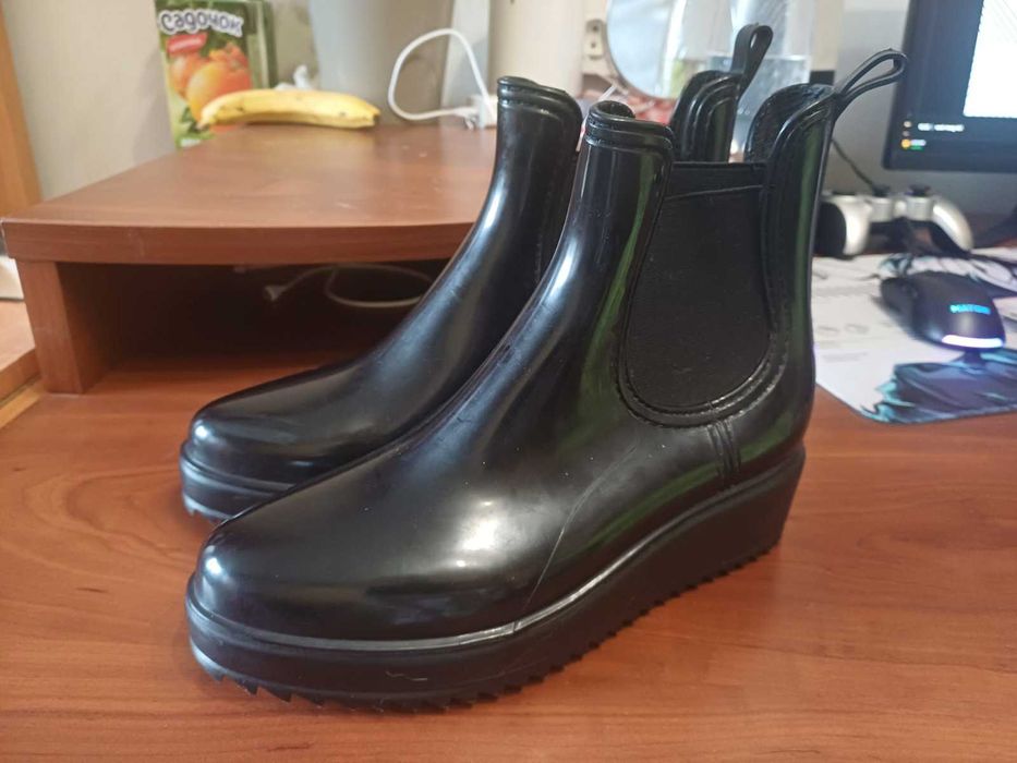 Жіночі гумові чобітки 39р, 25,5см