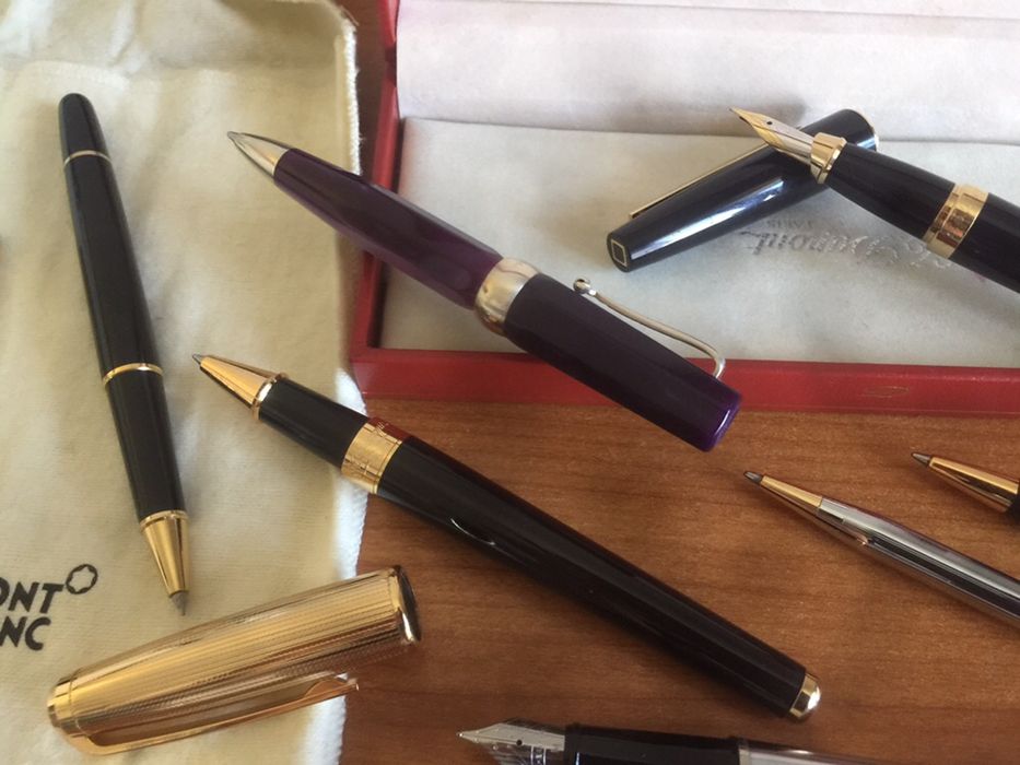 Перьевые и шариковые ручки Mont Blanc,S.T.Dupon,ручка SHEAFFER