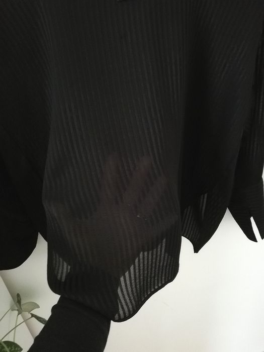 Czarna asymetryczna koszula oversize Zara