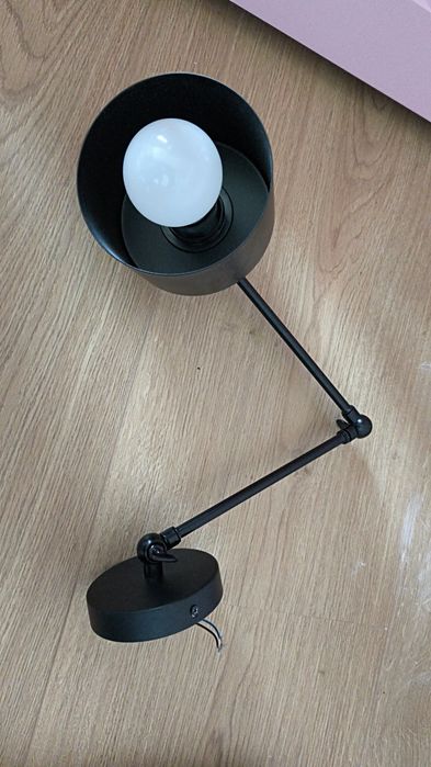 Lampa kinkiet ścienny czarny 2 sztuki