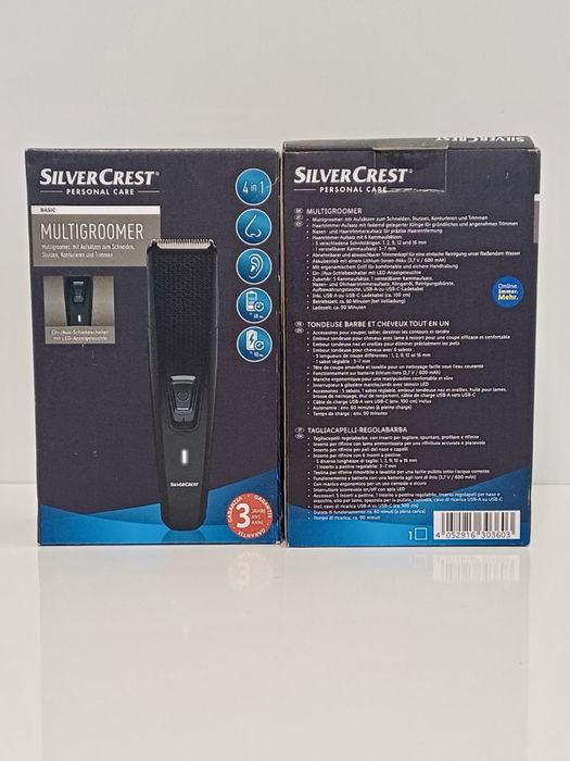Акумуляторний тример машинка для стрижки SilverCrest Personal Care