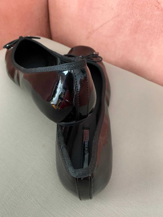 Buty damskie czarne lakierki, nowe numer 37