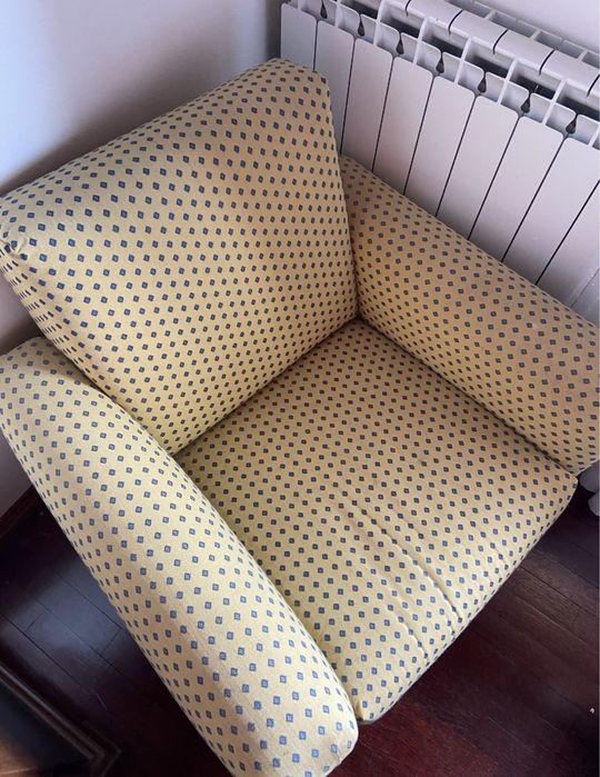 Sofá poltrona com padrão