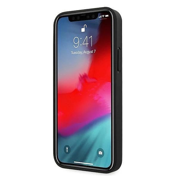 Etui BMW Leather Perforate na iPhone 12 / iPhone 12 Pro - czarne