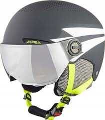 Kask Narciarski Alpina Zupo Visor Charcoal-Neon Matt 51-55 cm
