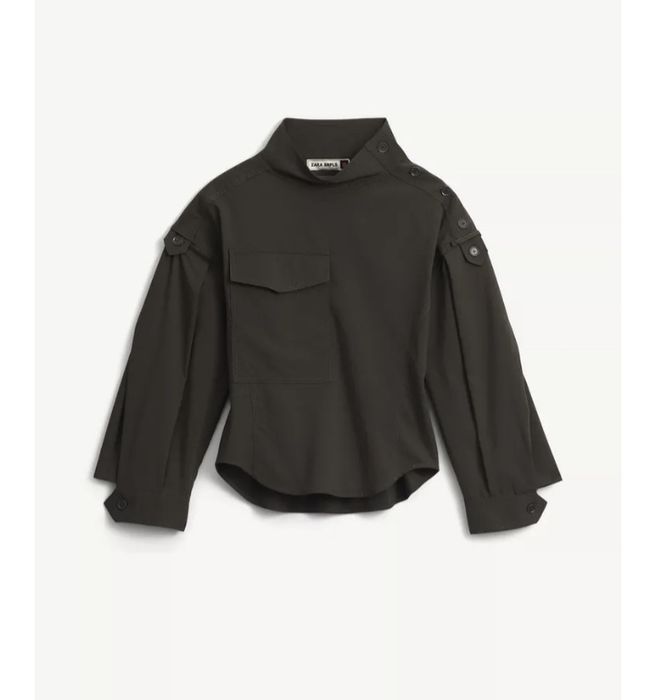 Zara nowa  koszula  premium  khaki  xs