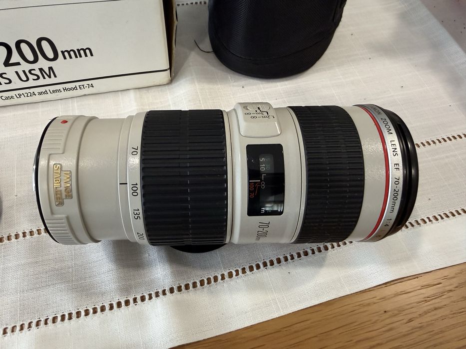 Canon EF 70-200mm f/4 L IS (estabilizada) - impecavel