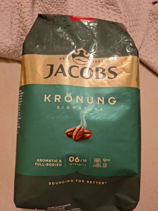 Jacobs Krönung Signature – kawa ziarnista 1 kg – NOWA