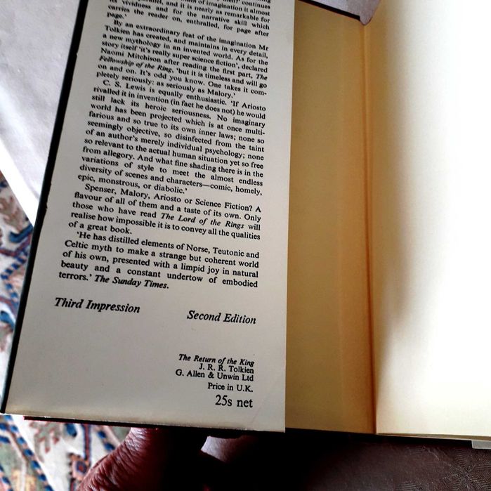 J.R.R. Tolkien - The Lord of the Rings Trilogy – 2nd Edition Set (1968) – George Allen & Unwin