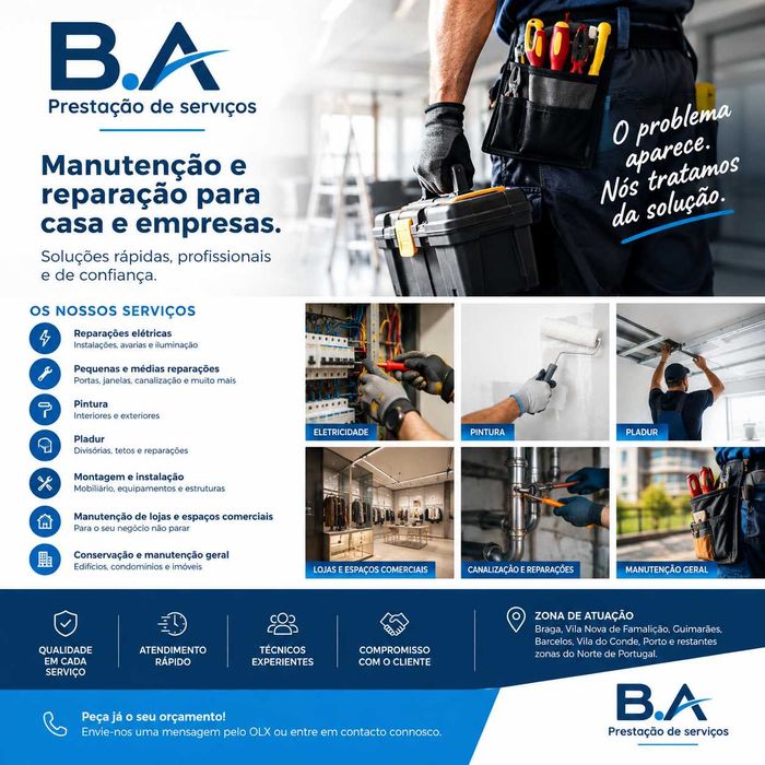 Reparações e Manutenção para Casa e Empresas
