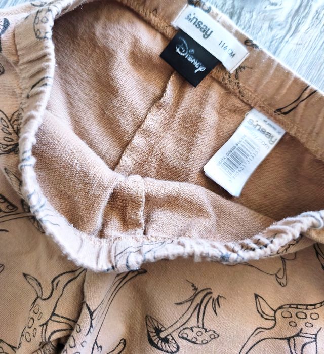 Sinsay Bambi dresowe legginsy 116