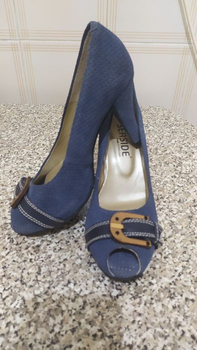 Sapatos senhora camurça