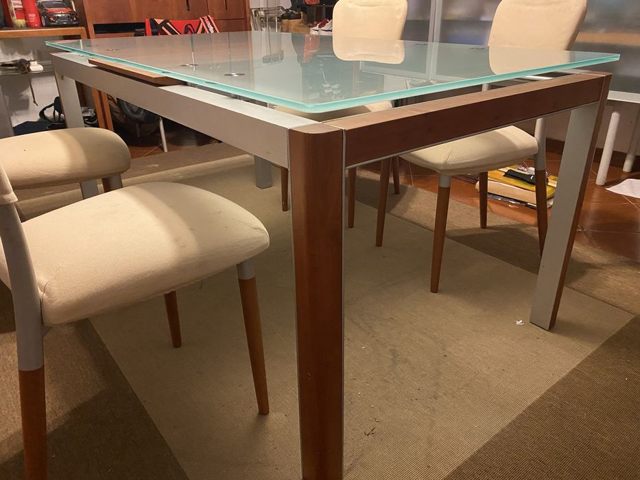 Mesa jantar extensivel + aparador modernos