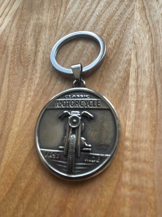 Брелок "LIVE TO RIDE - RIDE TO LIVE", сталь 316L - НОВЫЙ