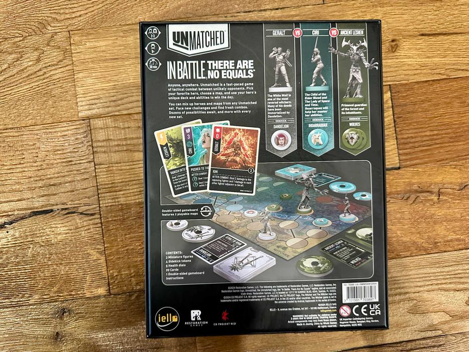 [Najtaniej] Unmatched Witcher Steel & Silver, gra planszowa