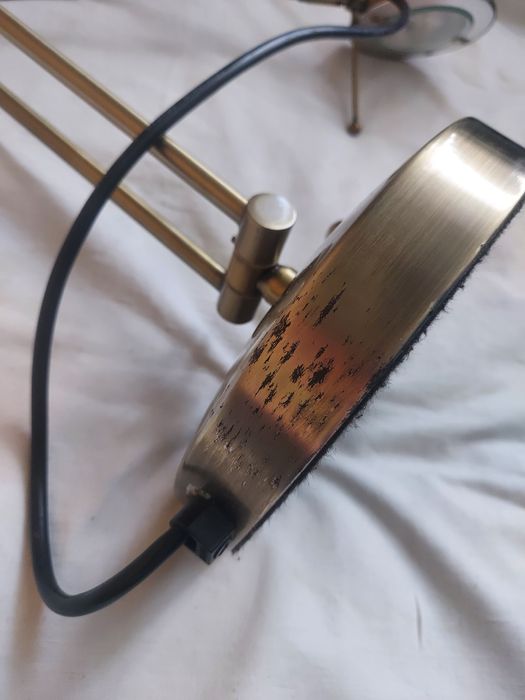 Lampa stołowa LED biurkowa stal ze ściemniaczem