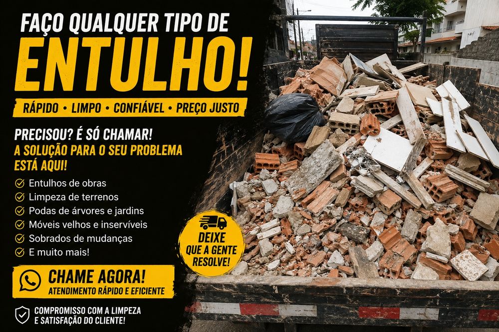Recolha de Entulho e Limpezas – Serviço Rápido e Económico