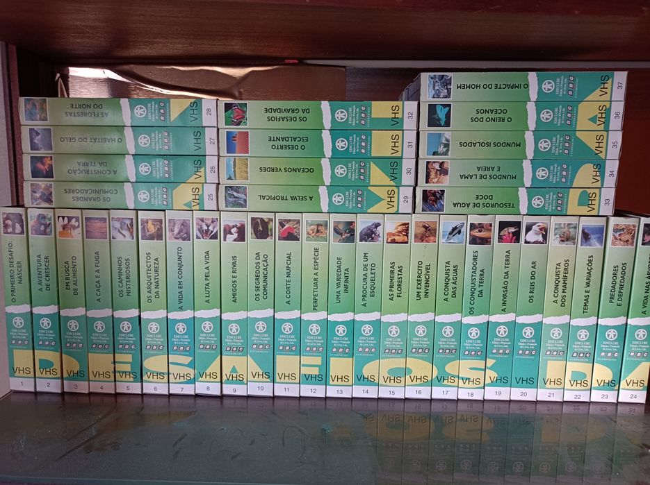 Coleção de 37 Cassetes VHS * Desafios da Vida * BBC