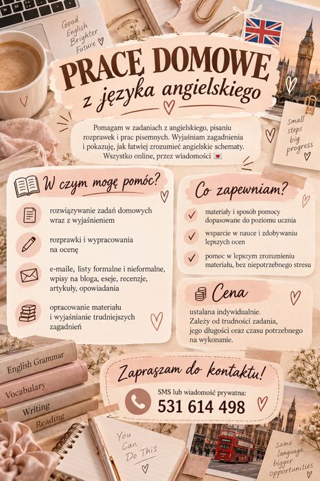 Pomoc w zadaniach domowych i korepetycje online