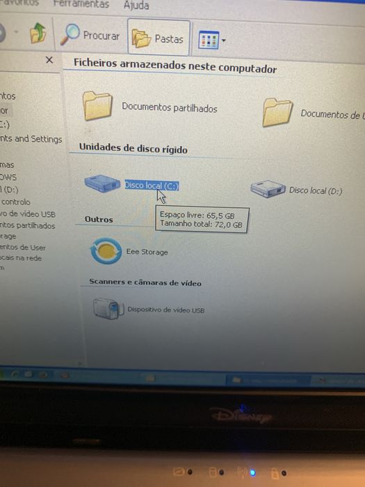 Asus eee pc versão Disney