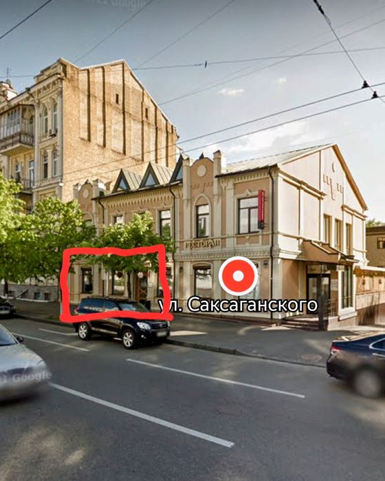 Фасад ул.Саксаганского. угол Владимирской