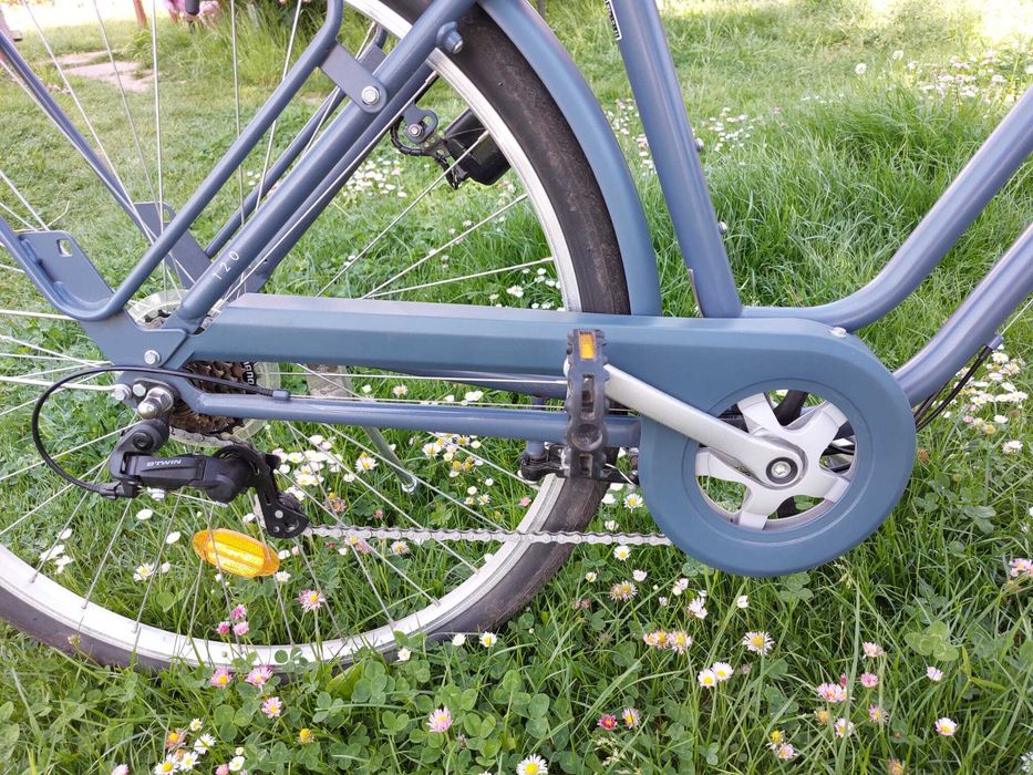 Rower miejski Elops 120 niska rama Decathlon wygodny