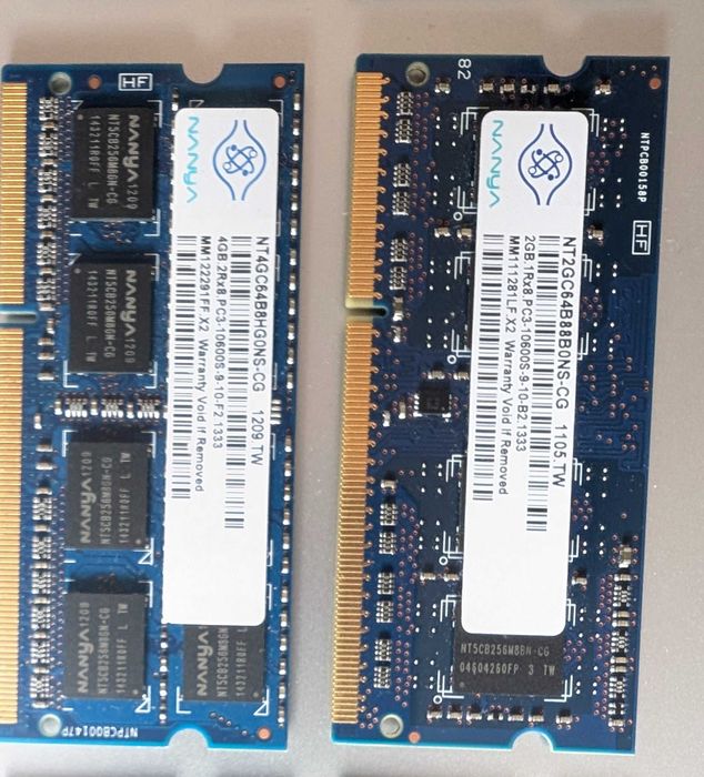 Ram Notebook Destkop DDR2 DDR3 Sodimm