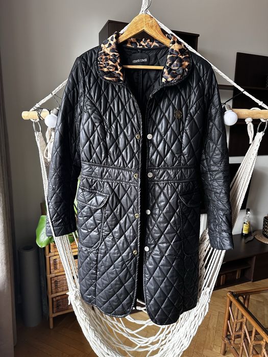 Roberto Cavalli kurtka plaszcz pikowany rozmiar 36 S