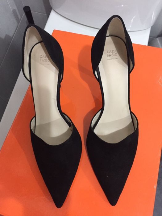 Stilettos camurça ZARA 38