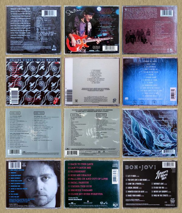 CD Santana/BST/R. Stones/Jagger/Who/Kansas/Lukather/Ford/Bon Jovi