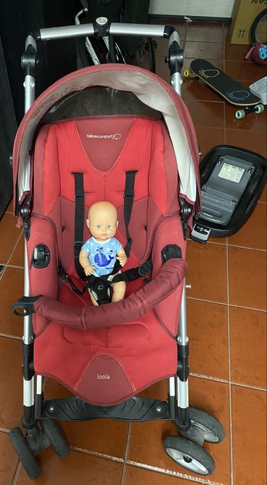 Carrinho bebé com ovo, cadeira auto e isofix