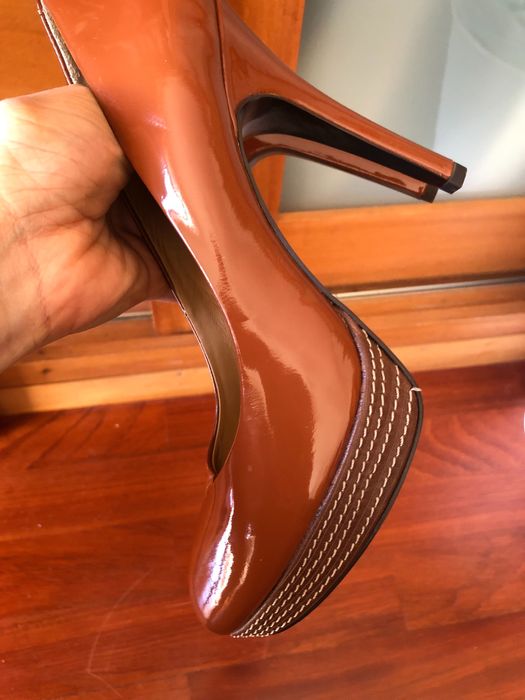 Adolfo Dominguez saltos altos 37 castanho bege