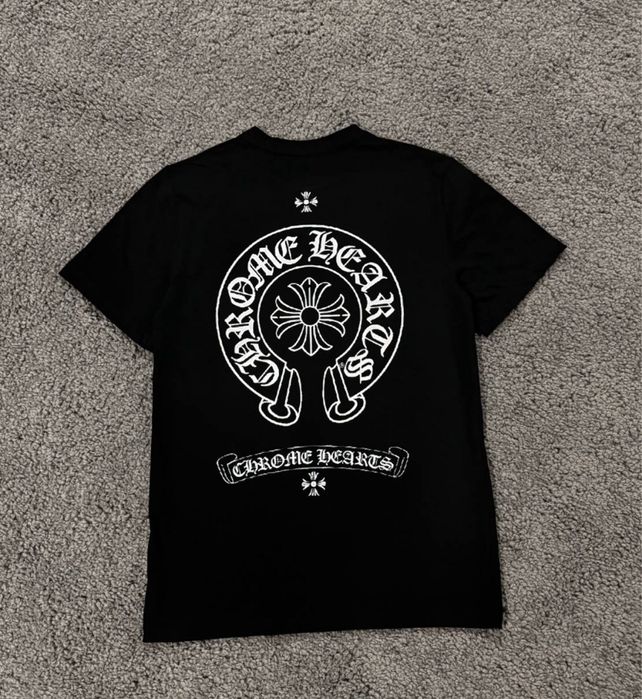 Футболка чоловіча/чорна /Хром Хартс/chrome hearts/HROME HEARTS/Хром
