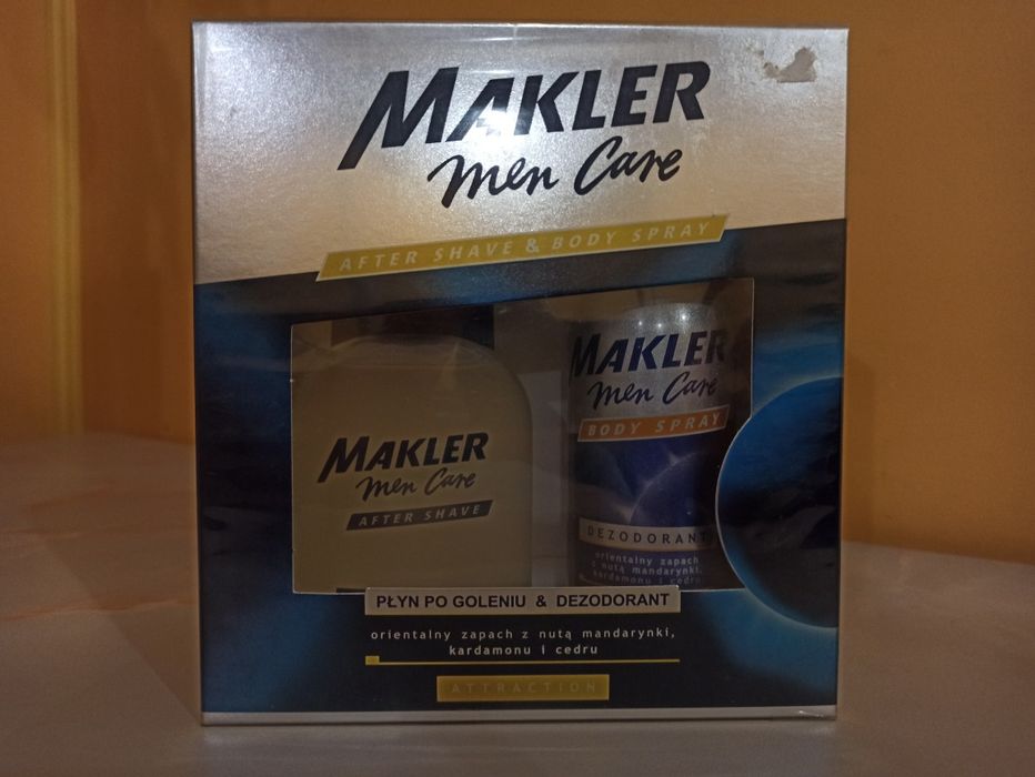 Легендарний Набір MAKLER Men Care: після гоління та дезодорант-спрей,